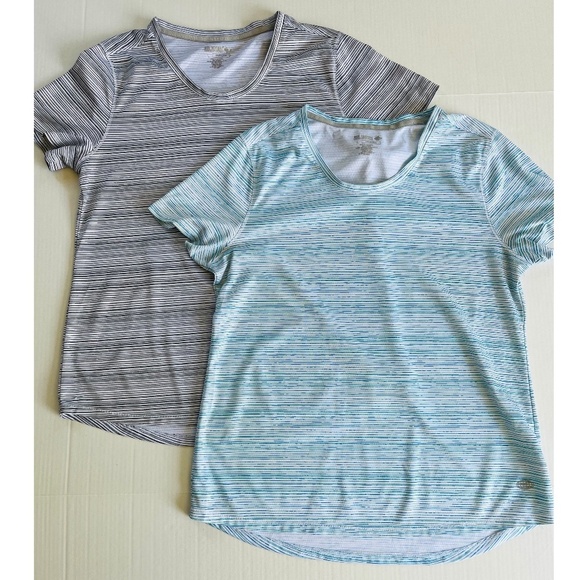 BUNDLE 2 Reel Legends Shirts Sz L Stretch Multicolor Keep It Cool Short Sleeve - Picture 1 of 3